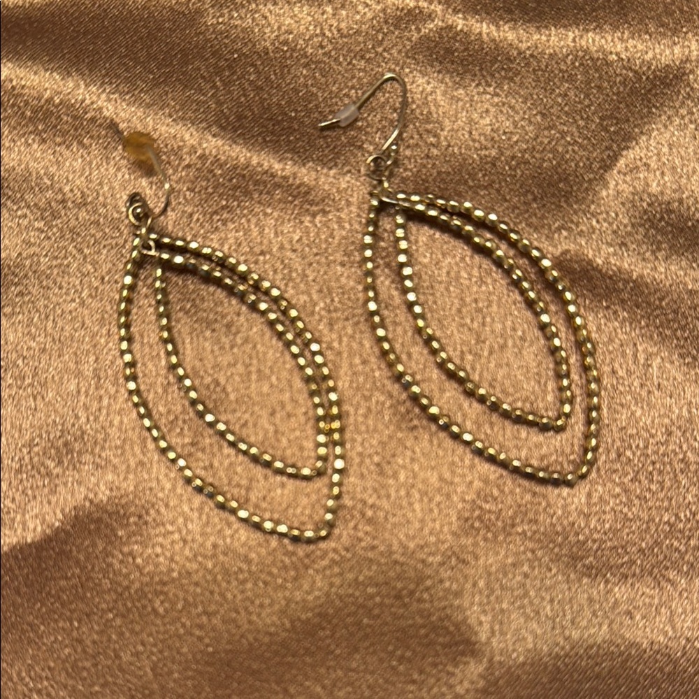Kendra Scott Gold Double Teardrop Earrings